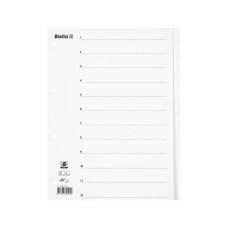 Biella Register A4 Karton 12-teilig mit Indexblatt