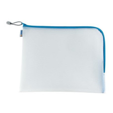 HERMA Etui Mesh Bag 36 x 28 cm, Blau/Weiss