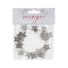 INGES CHRISTMAS DECOR Weihnachtsschmuck Girlande mit Sternen 2 m, Silber INGES CHRISTMAS DECOR Weihnachtsschmuck Girlande mit Sternen 2 m, Silber