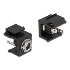 Delock Keystone-Modul DC 5.5 x 2.5 mm Buchse schwarz Delock Keystone-Modul DC 5.5 x 2.5 mm Buchse schwarz
