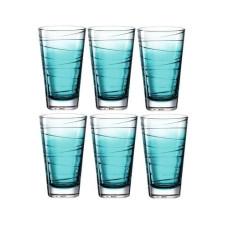 Leonardo Trinkglas Vario Struttura 280 ml, 6 Stück, Türkis Leonardo Trinkglas Vario Struttura 280 ml, 6 Stück, Türkis
