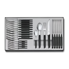 Victorinox Besteck-Set Swiss Modern 24-teilig, Schwarz