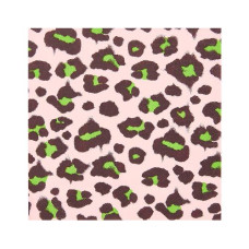 Rico Design Papierservietten Leo 33 cm x 33 cm, 20 Stück, Rosa/Grün