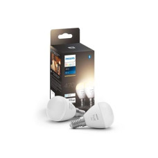 Philips Hue Leuchtmittel White, 5.7 W, E14, Luster, 2 Stück, Bluetooth
