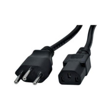 Diggelmann Netzkabel 2.5 m C13 - T12, 1 mm², Schwarz Diggelmann Netzkabel 2.5 m C13 - T12, 1 mm², Schwarz