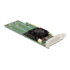 Delock Host Bus Adapter PCI Express x16 - 4x NVMe M.2 Key M