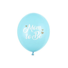 Partydeco Luftballon Mom to be Ø 30 cm, 6 Stück, Blau Partydeco Luftballon Mom to be Ø 30 cm, 6 Stück, Blau