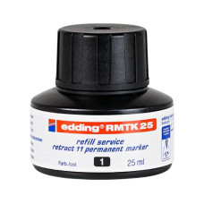 edding Tintenpatrone Nachfülltinte RMTK25 25 ml, Schwarz