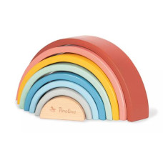 Pinolino Stapelspielzeug Holz-Regenbogen Ruby