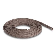 Delock Geflechtschlauch nagerfest, 2 m x 6 mm Braun Delock Geflechtschlauch nagerfest, 2 m x 6 mm Braun
