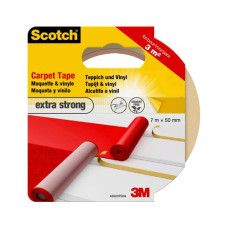 3M Scotch Teppich-Klebeband, extra strong 50 mm x 7 m, Weiss