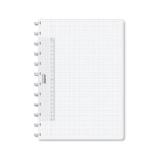 Adoc Notizheft Pap-Ex Colorline A4, kariert, Transparent