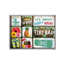 Nostalgic Art Magnet-Set Tiki Bar 9 Stück, Mehrfarbig Nostalgic Art Magnet-Set Tiki Bar 9 Stück, Mehrfarbig