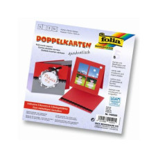 Folia Blankokarte 220 g/m2 quadratisch Rot Folia Blankokarte 220 g/m2 quadratisch Rot