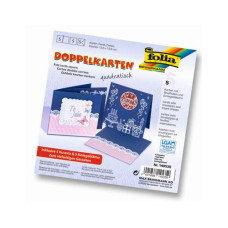 Folia Blankokarte 220 g/m2 quadratisch Blau Folia Blankokarte 220 g/m2 quadratisch Blau