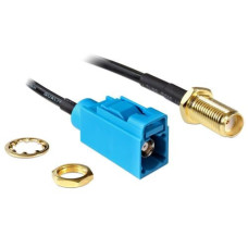 Delock Antennenkabel FAKRA Z  - SMA Buchse. (f-f), 20cm zum Einbau