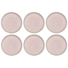 Bitz Frühstücks- & Dessertteller  Ø 21 cm, 6 Stück, Grau/Rosa