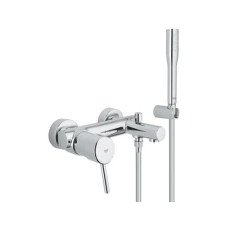 GROHE Badewannenarmatur Concetto 1/2, Chrom, mit Handbrause GROHE Badewannenarmatur Concetto 1/2, Chrom, mit Handbrause