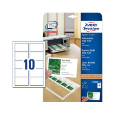 Avery Zweckform Visitenkarten-Etiketten 85 x 54 mm, 200 g/m² 100 Stück