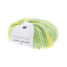 Rico Design Wolle Essentials Cotton Soft Print 50 g Grün; Hellgrün