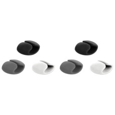 Delock Kabel-Clip 14 mm, 3x2 Stück, weiss, grau, schwarz Delock Kabel-Clip 14 mm, 3x2 Stück, weiss, grau, schwarz