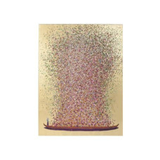 Kare Bild Touched Flower Boat 100 x 80 cm, Gold/Pink
