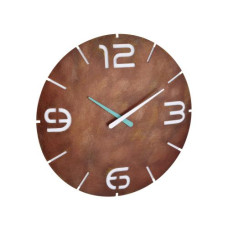 TFA Dostmann Funk-Wanduhr Contour Braun, Ø 35 cm