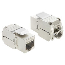 Delock Keystone-Modul RJ45 - LSA, Cat 6A geschirmt, kompakt Delock Keystone-Modul RJ45 - LSA, Cat 6A geschirmt, kompakt