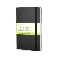 Moleskine Notizbuch Classic A6 Blanko, Schwarz, 192 Seiten Moleskine Notizbuch Classic A6 Blanko, Schwarz, 192 Seiten