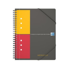 Oxford Notizheft International Meetingbook, A5 +, Kariert, Grau Oxford Notizheft International Meetingbook, A5 +, Kariert, Grau