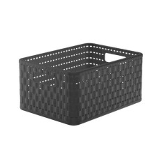 Rotho Aufbewahrungskorb Country 32.8 x 23.8 x 16 cm, Anthrazit Rotho Aufbewahrungskorb Country 32.8 x 23.8 x 16 cm, Anthrazit
