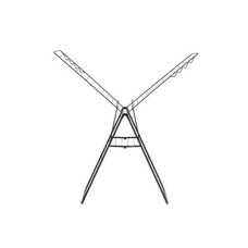 Brabantia Standtrockner HangOn 25 m, Schwarz Brabantia Standtrockner HangOn 25 m, Schwarz