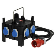 Spälti AG Baustromverteiler CEE16/5, 6x T23 mit 2 m Zuleitung Spälti AG Baustromverteiler CEE16/5, 6x T23 mit 2 m Zuleitung