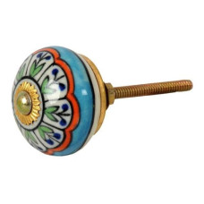 Tranquillo Möbelgriff handgemacht, Ø 4 cm, Mehrfarbig/Gold Tranquillo Möbelgriff handgemacht, Ø 4 cm, Mehrfarbig/Gold