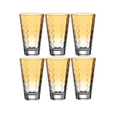 Leonardo Trinkglas Optic Pastell 300 ml, 6 Stück, Orange