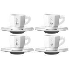 Bialetti Espressotasse 80 ml, 4 Stück, Weiss