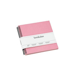 Semikolon Fotoalbum 17 x 17 cm Rosa, 20 cremeweisse Seiten