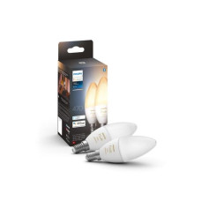Philips Hue Leuchtmittel White Ambiance, E14, 2 Stück, Bluetooth