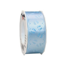 Pattberg Geschenkband Baby Feet 4 cm x 20 m, Blau