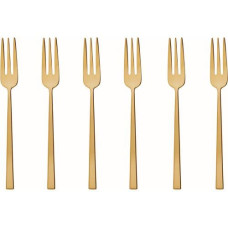 Sambonet Kuchengabel Rock 6 Stück, Gold