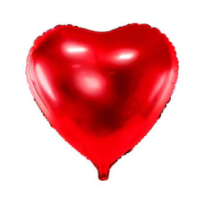 Partydeco Folienballon Herz Rot