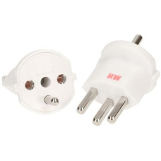 Max Hauri Fixadapter Schuko – Typ 23 Weiss
