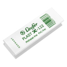 Läufer Radiergummi Plast X-122 65 x 21 x 12 mm, Weiss Läufer Radiergummi Plast X-122 65 x 21 x 12 mm, Weiss