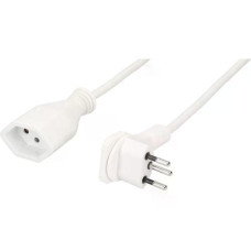 Max Hauri Verlängerungskabel 1 m T13 - T12, Weiss