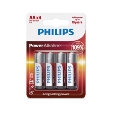 Philips Batterie Batterie Power Alkaline AA 4 Stück