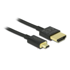 Delock Kabel 4K 60Hz HDMI - Micro-HDMI (HDMI-D), 5 m, Schwarz Delock Kabel 4K 60Hz HDMI - Micro-HDMI (HDMI-D), 5 m, Schwarz