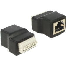 Delock Terminalblock RJ45 f 8 Pins Adapter mit Drucktasten Delock Terminalblock RJ45 f 8 Pins Adapter mit Drucktasten