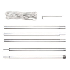 Perel Stangensatz 2.5 m, mit Spannleinen, Perel Stangensatz 2.5 m, mit Spannleinen,