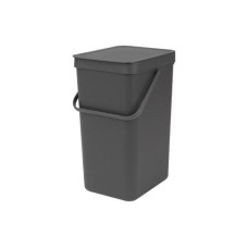 Brabantia Recyclingbehälter Sort & Go 16 l, Dunkelgrau