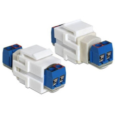 Delock Keystone-Modul Terminalblock 2 Port Delock Keystone-Modul Terminalblock 2 Port